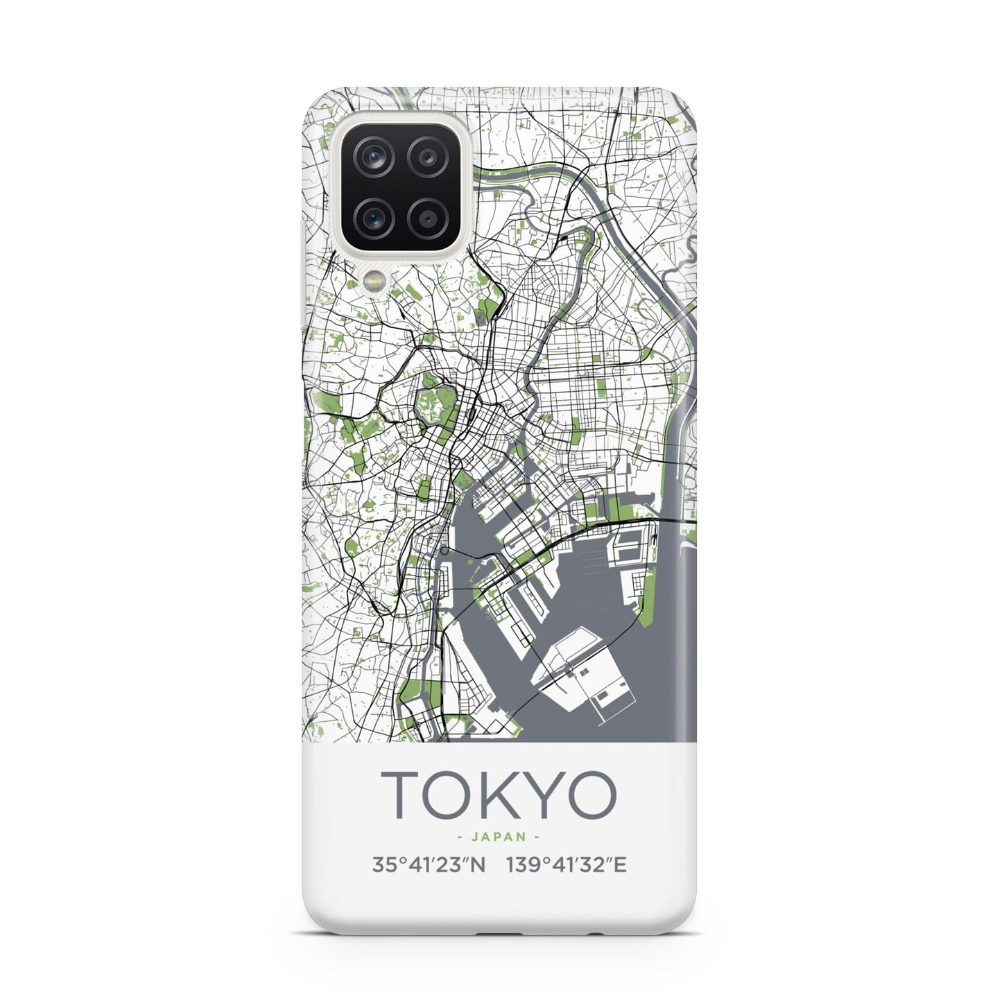 Map of Tokyo Samsung A12 Case