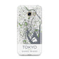 Map of Tokyo Samsung Galaxy A3 2017 Case on gold phone
