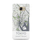 Map of Tokyo Samsung Galaxy A7 2016 Case on gold phone