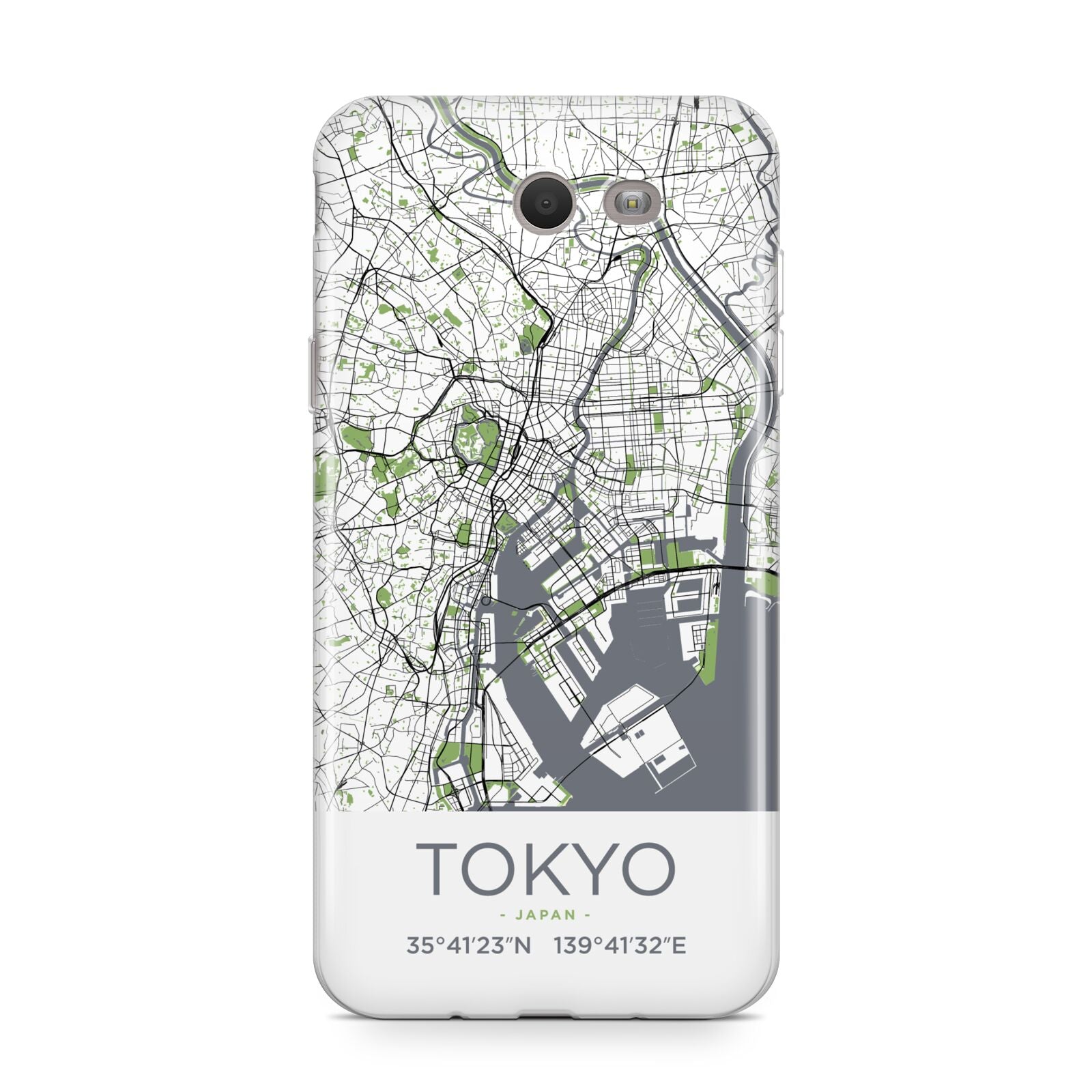 Map of Tokyo Samsung Galaxy J7 2017 Case