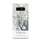Map of Tokyo Samsung Galaxy Note 8 Case