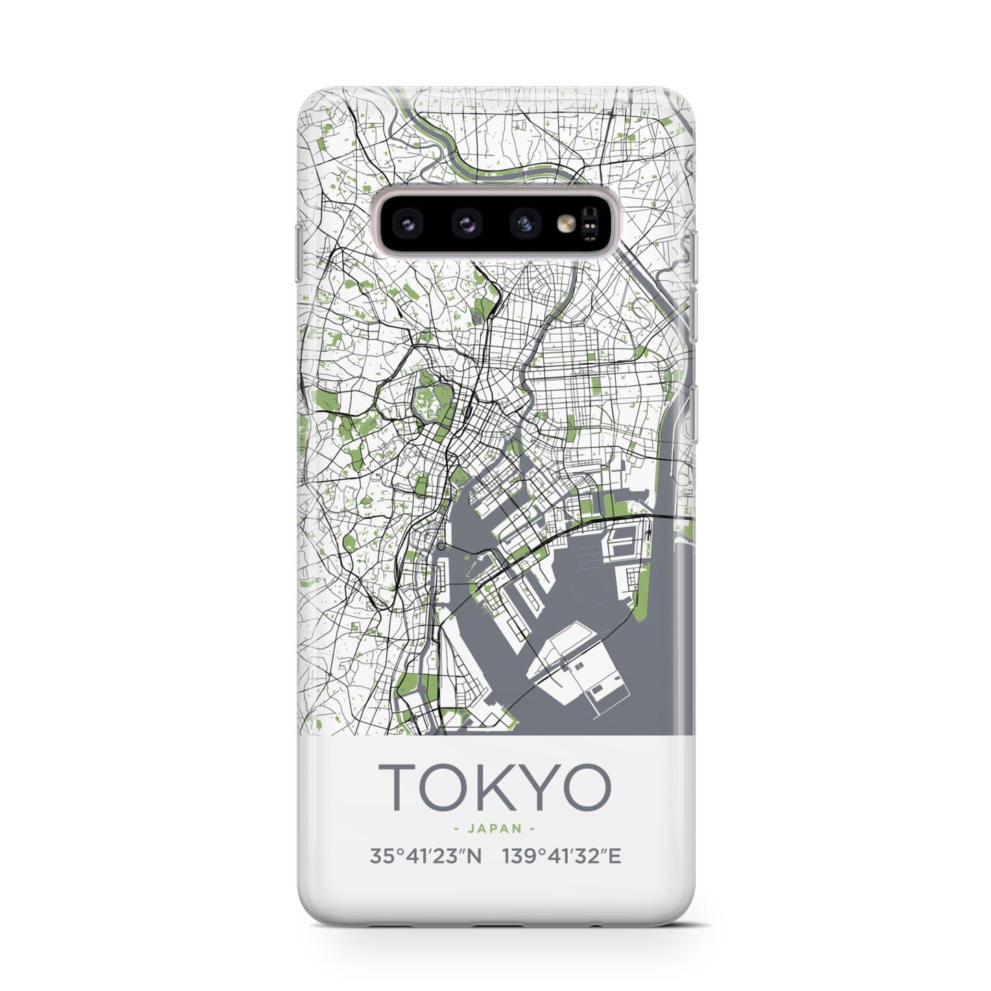 Map of Tokyo Samsung Galaxy S10 Case