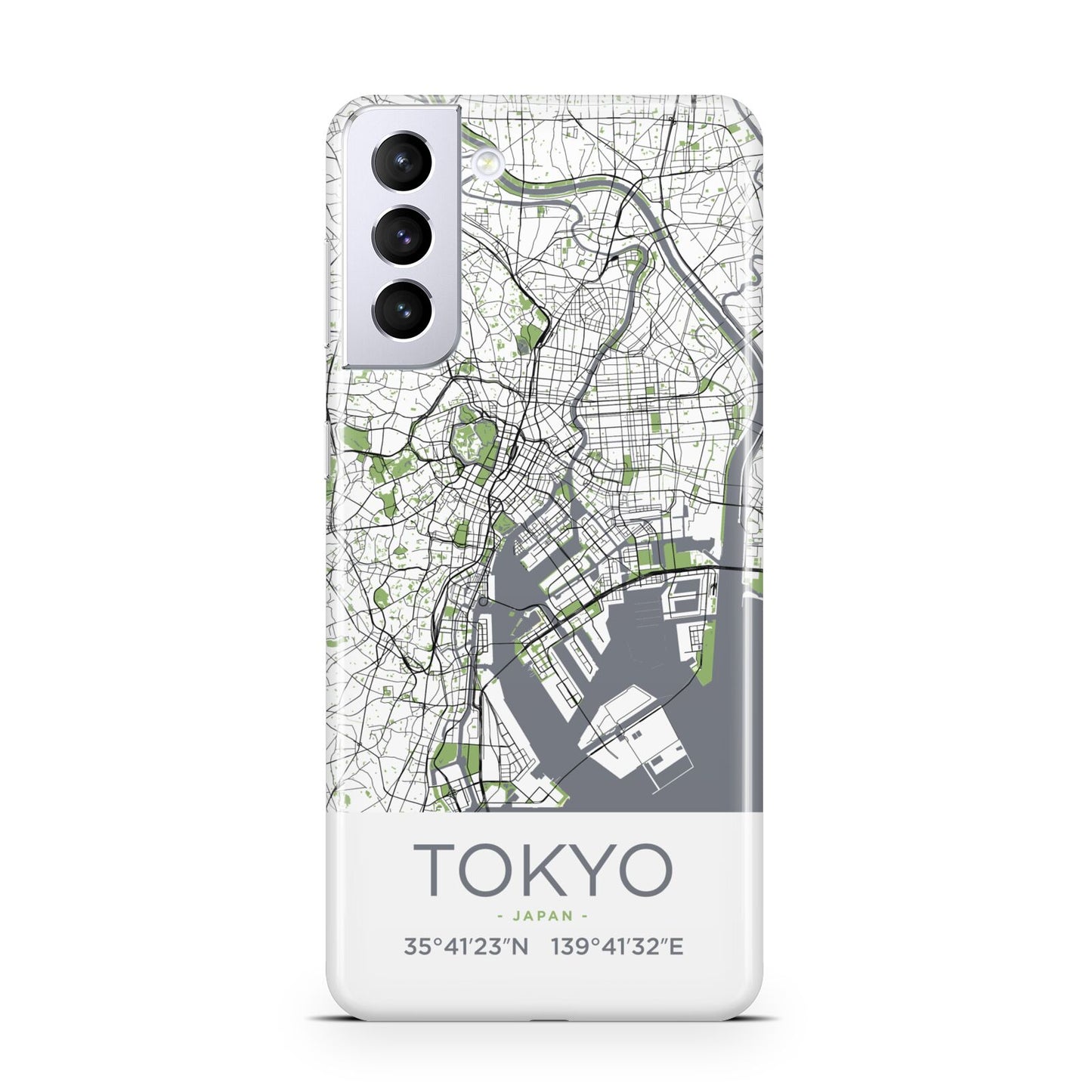 Map of Tokyo Samsung S21 Plus Phone Case