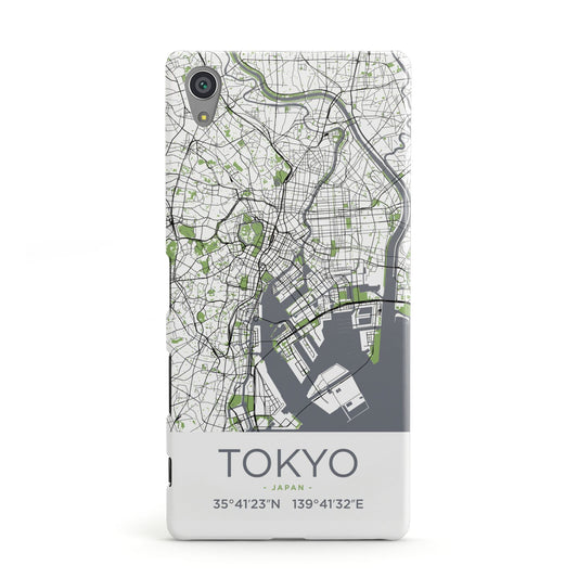 Map of Tokyo Sony Xperia Case