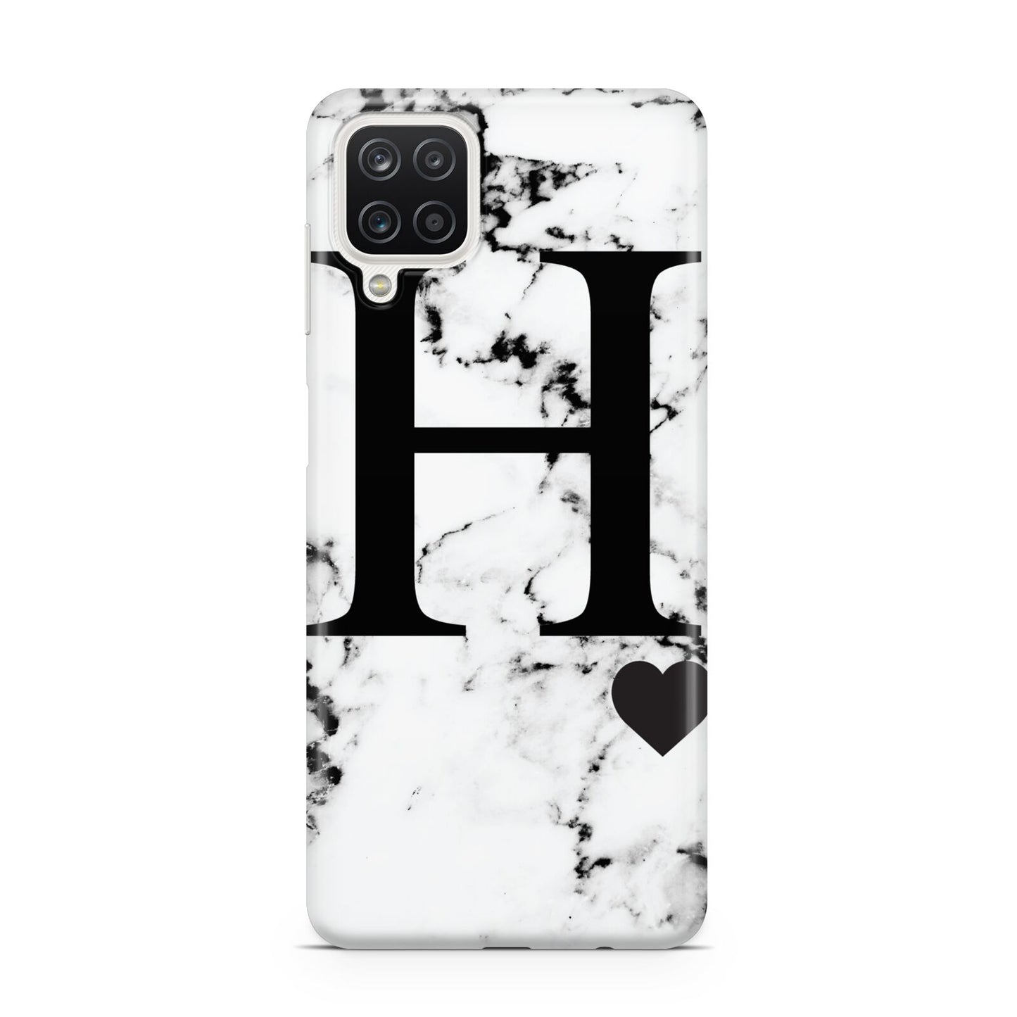 Marble Big Initial Personalised Samsung M12 Case