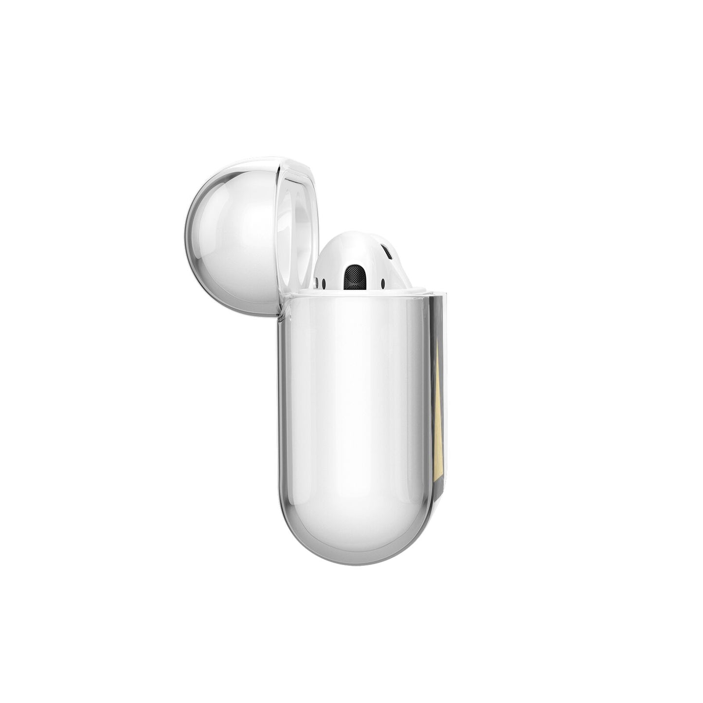 Marble Black Gold Foil AirPods Case Side Angle