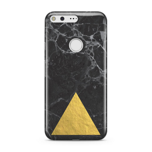 Marble Black Gold Foil Google Pixel Case