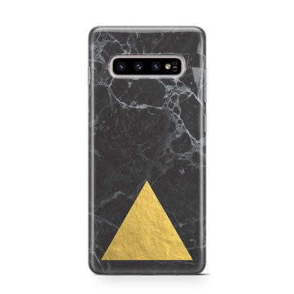 Marble Black Gold Foil Samsung Galaxy S10 Case