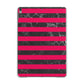 Marble Black Hot Pink Apple iPad Grey Case