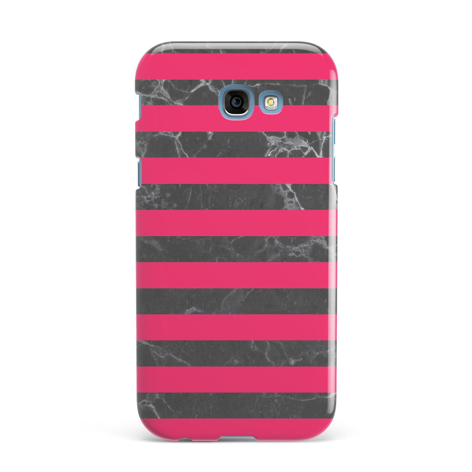 Marble Black Hot Pink Samsung Galaxy A7 2017 Case