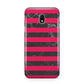 Marble Black Hot Pink Samsung Galaxy J3 2017 Case