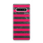 Marble Black Hot Pink Samsung Galaxy S10 Plus Case