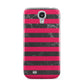 Marble Black Hot Pink Samsung Galaxy S4 Case