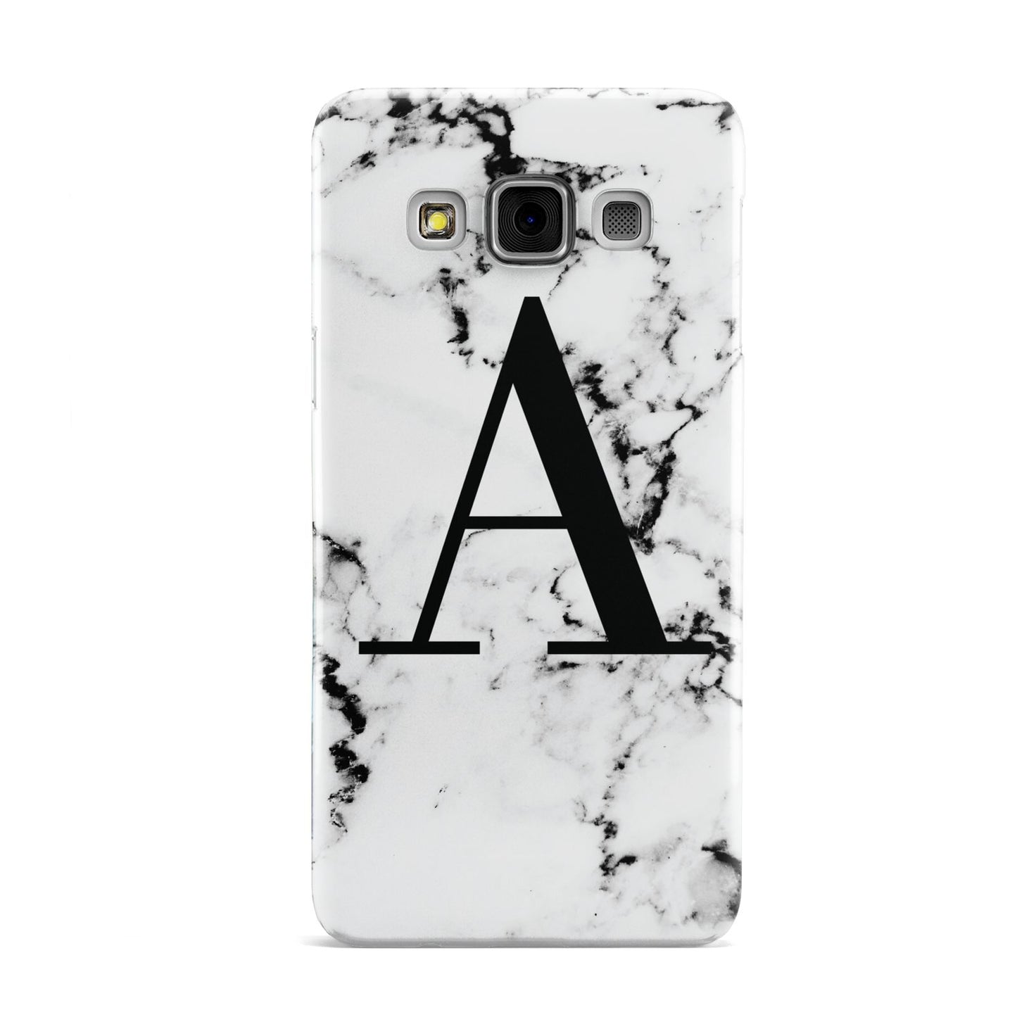 Marble Black Initial Personalised Samsung Galaxy A3 Case