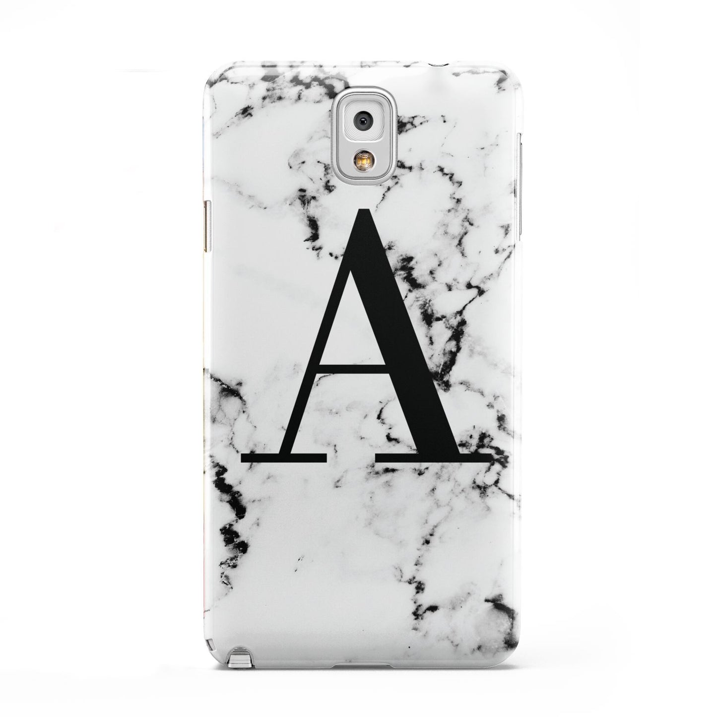 Marble Black Initial Personalised Samsung Galaxy Note 3 Case