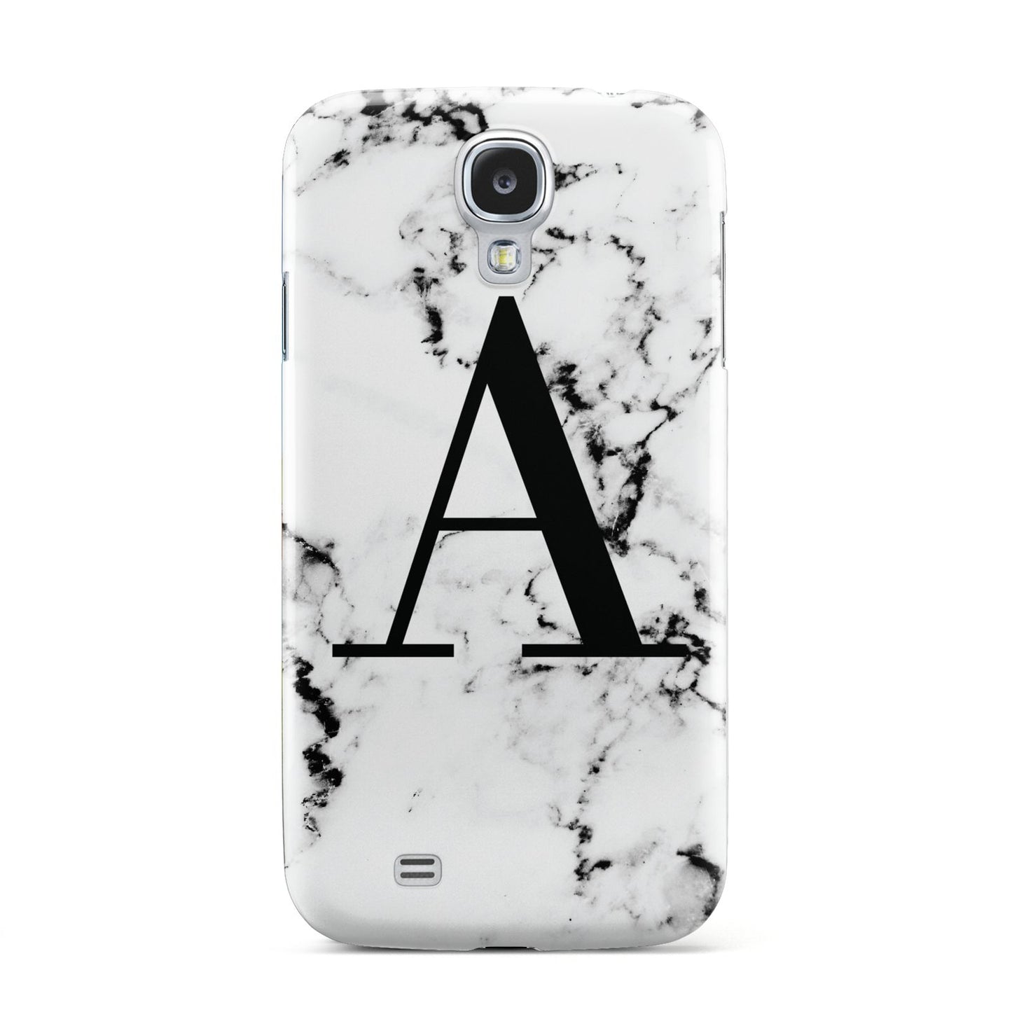 Marble Black Initial Personalised Samsung Galaxy S4 Case