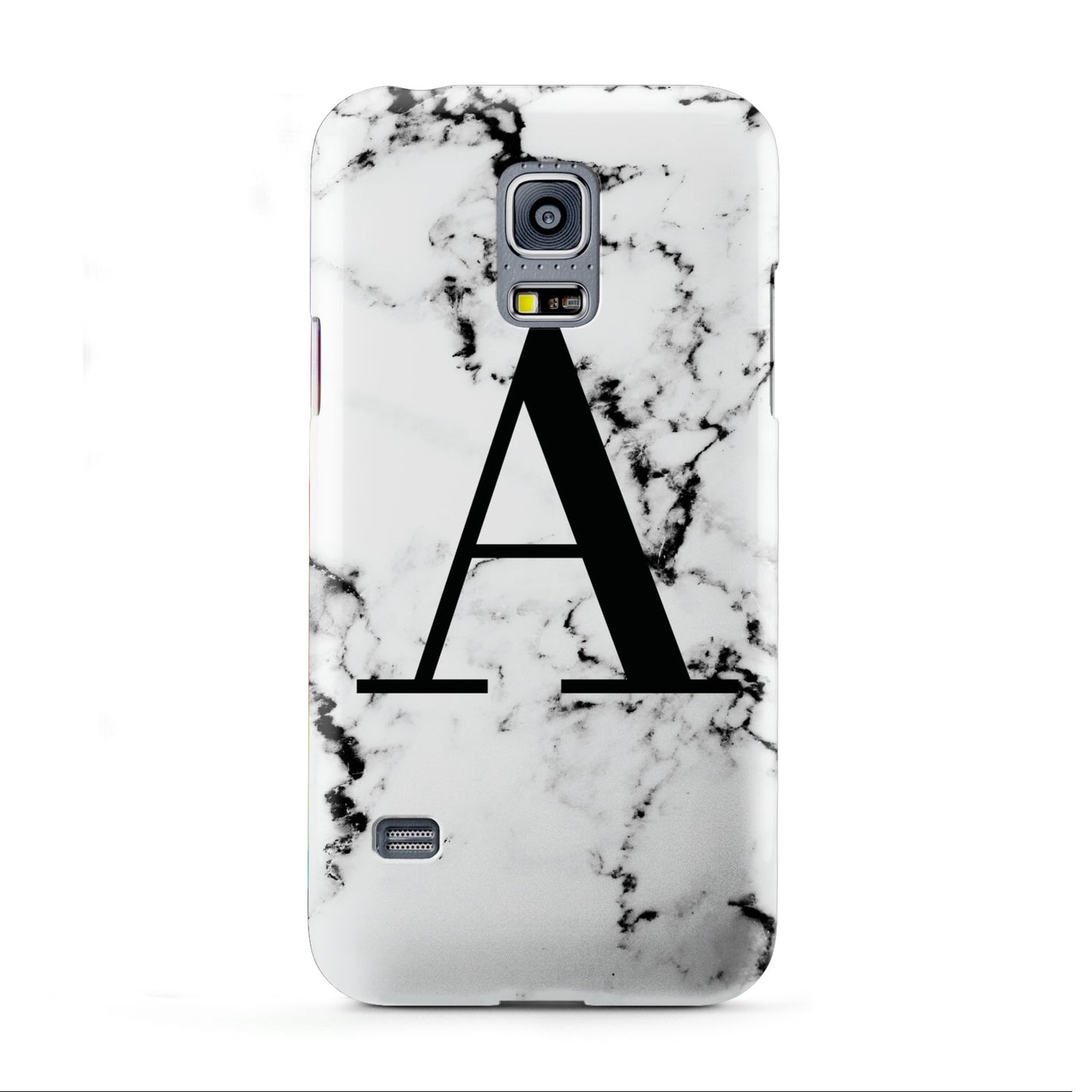 Marble Black Initial Personalised Samsung Galaxy S5 Mini Case