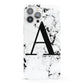 Marble Black Initial Personalised iPhone 13 Pro Max Full Wrap 3D Snap Case