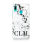 Marble Black Initials Personalised Huawei P Smart 2019 Case