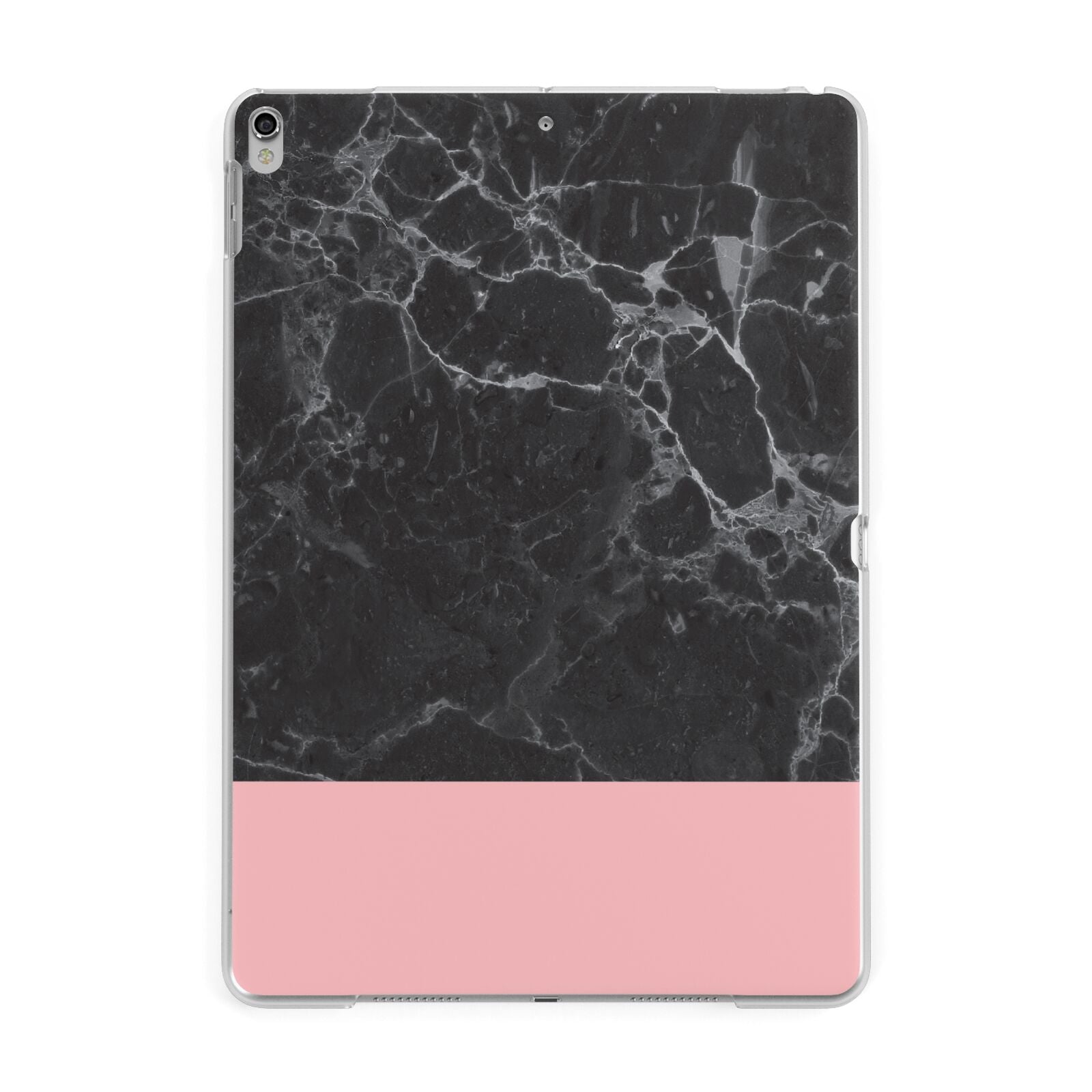 Marble Black & Pink Apple iPad Case | Dyefor