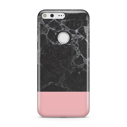 Marble Black Pink Google Pixel Case