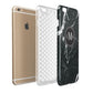 Marble Custom Initials Circle Apple iPhone 6 Plus 3D Tough Case