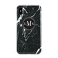 Marble Custom Initials Circle Apple iPhone Xs Max 3D Tough Case