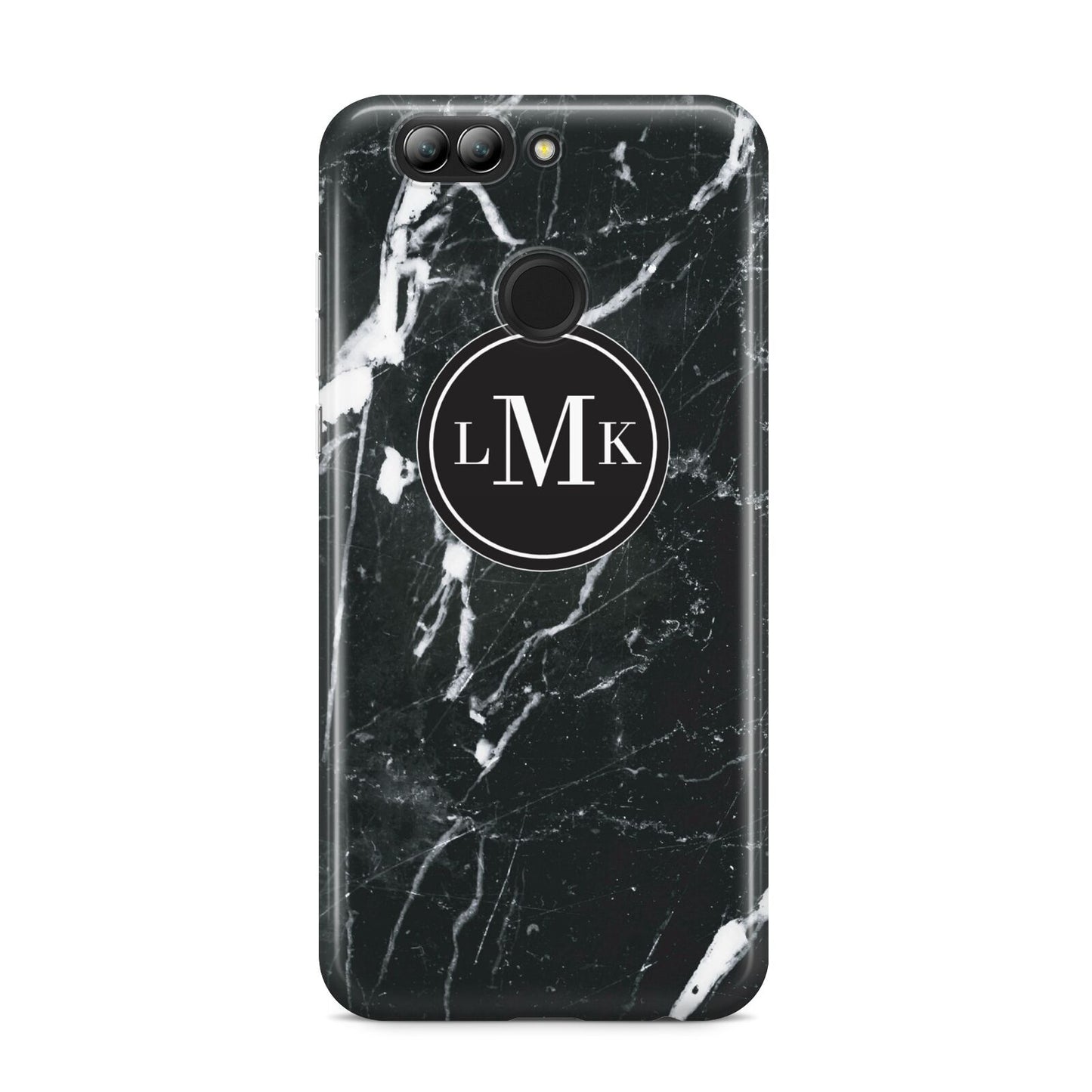 Marble Custom Initials Circle Huawei Nova 2s Phone Case