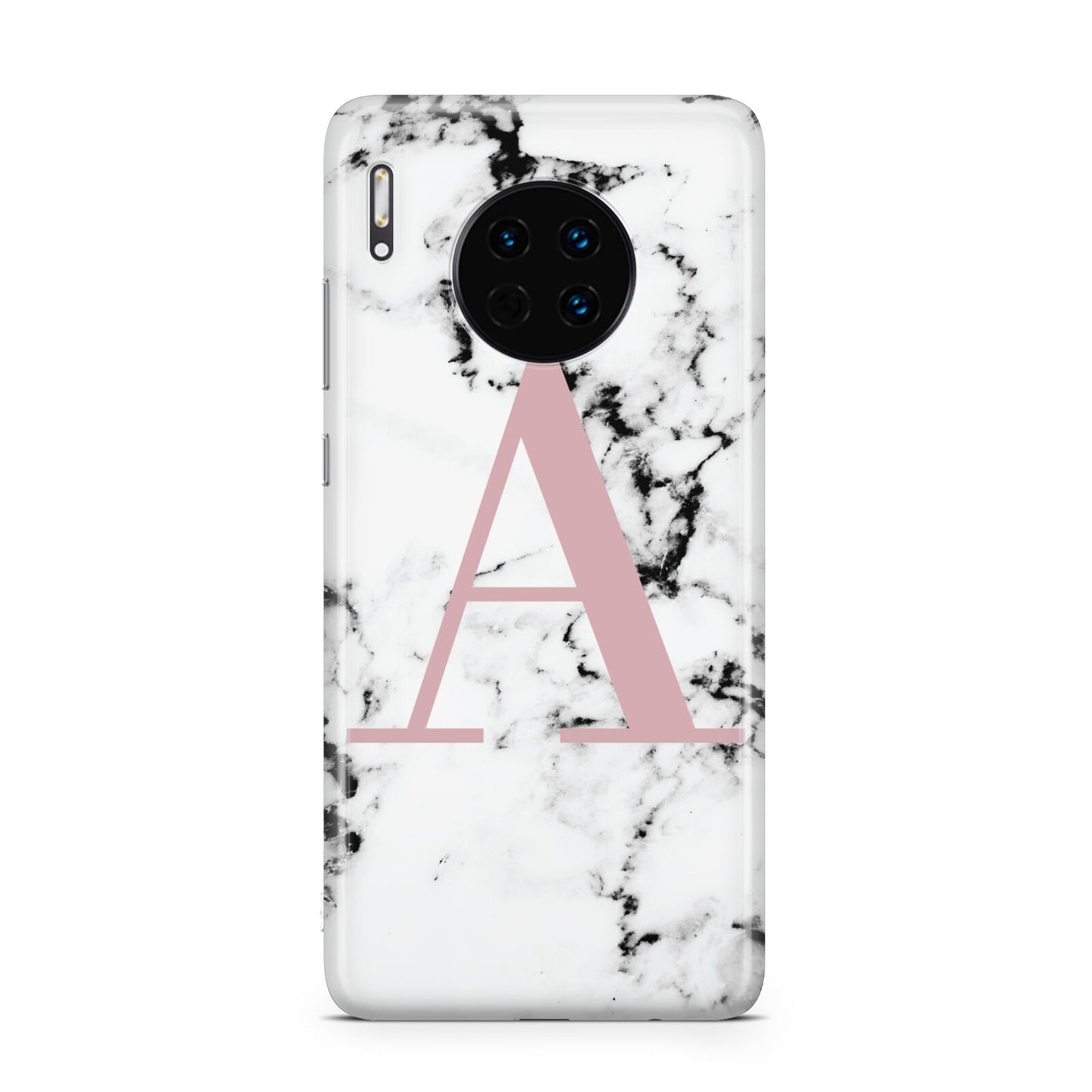 Marble Effect Pink Initial Personalised Huawei Mate 30