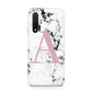 Marble Effect Pink Initial Personalised Huawei Nova 6 Phone Case