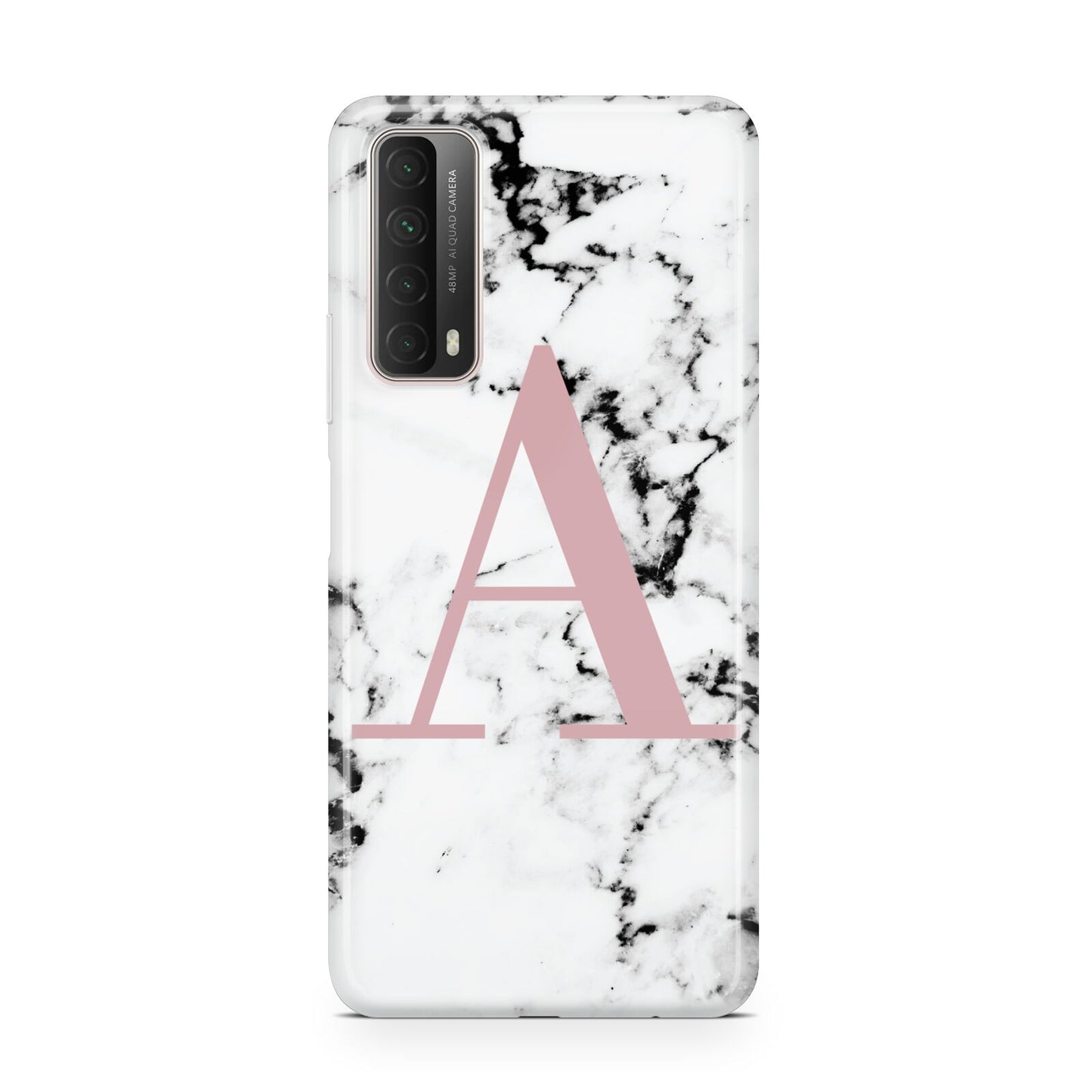 Marble Effect Pink Initial Personalised Huawei P Smart 2021