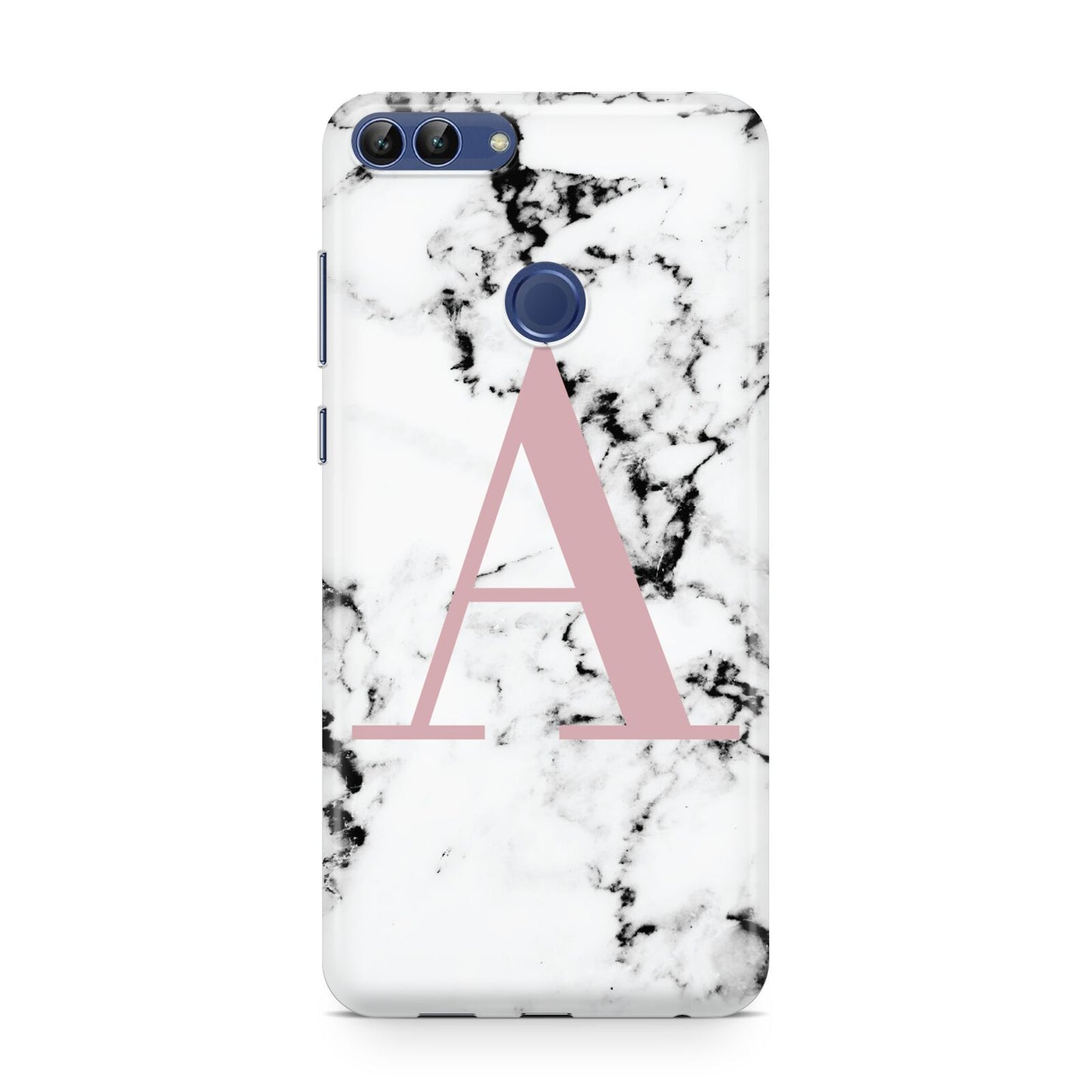 Marble Effect Pink Initial Personalised Huawei P Smart Case
