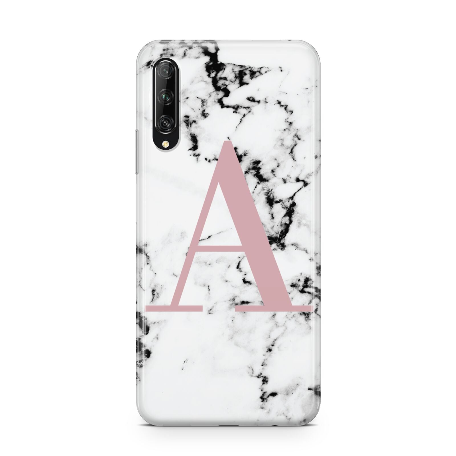 Marble Effect Pink Initial Personalised Huawei P Smart Pro 2019