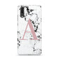Marble Effect Pink Initial Personalised Huawei P20 Phone Case