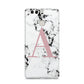 Marble Effect Pink Initial Personalised Huawei P9 Case