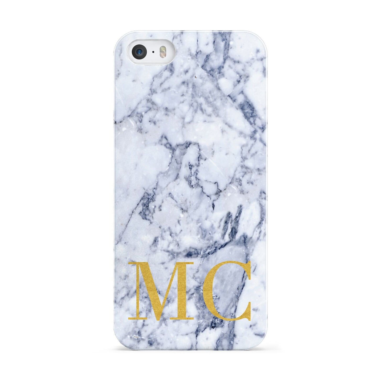 Marble Gold Initial Personalised Apple iPhone 5 Case