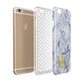 Marble Gold Initial Personalised Apple iPhone 6 3D Tough Case Expanded view