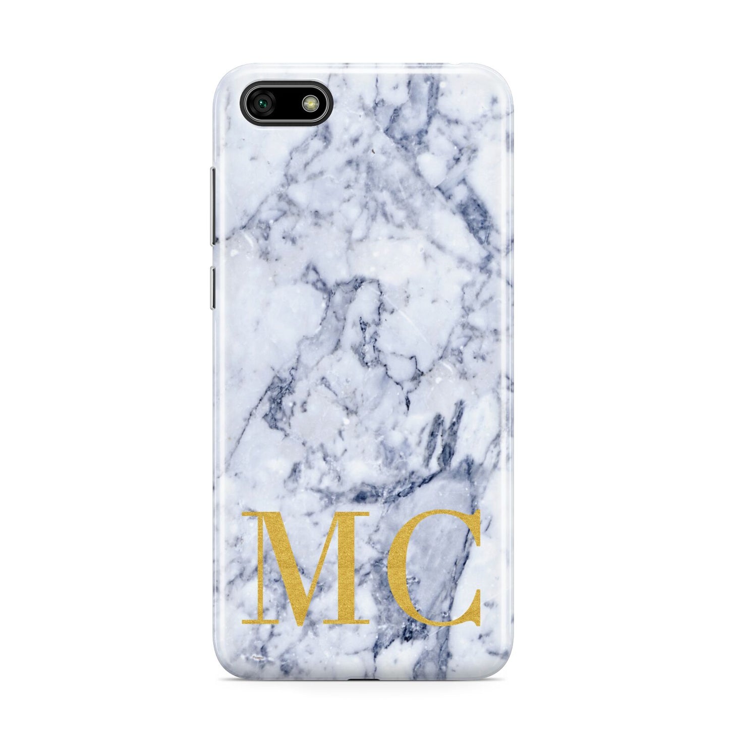 Marble Gold Initial Personalised Huawei Y5 Prime 2018 Phone Case