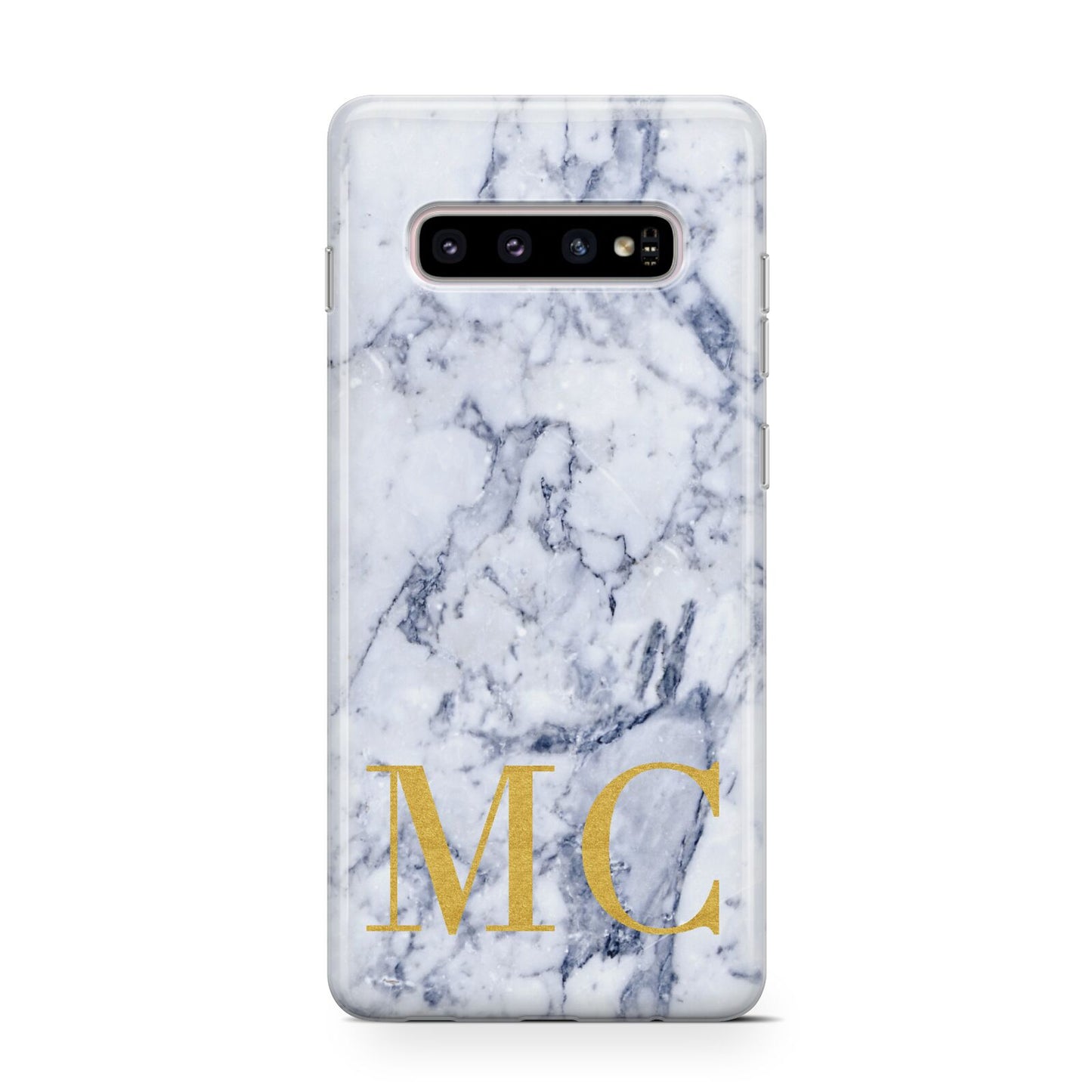 Marble Gold Initial Personalised Protective Samsung Galaxy Case