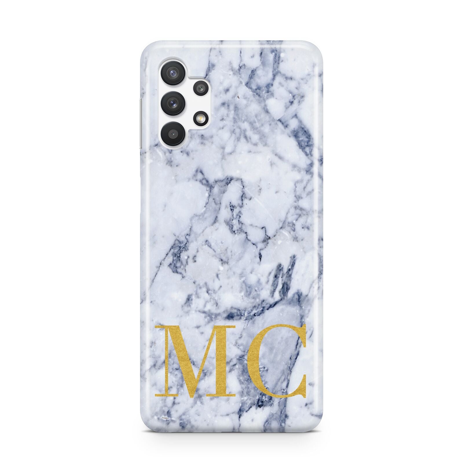 Marble Gold Initial Personalised Samsung A32 5G Case