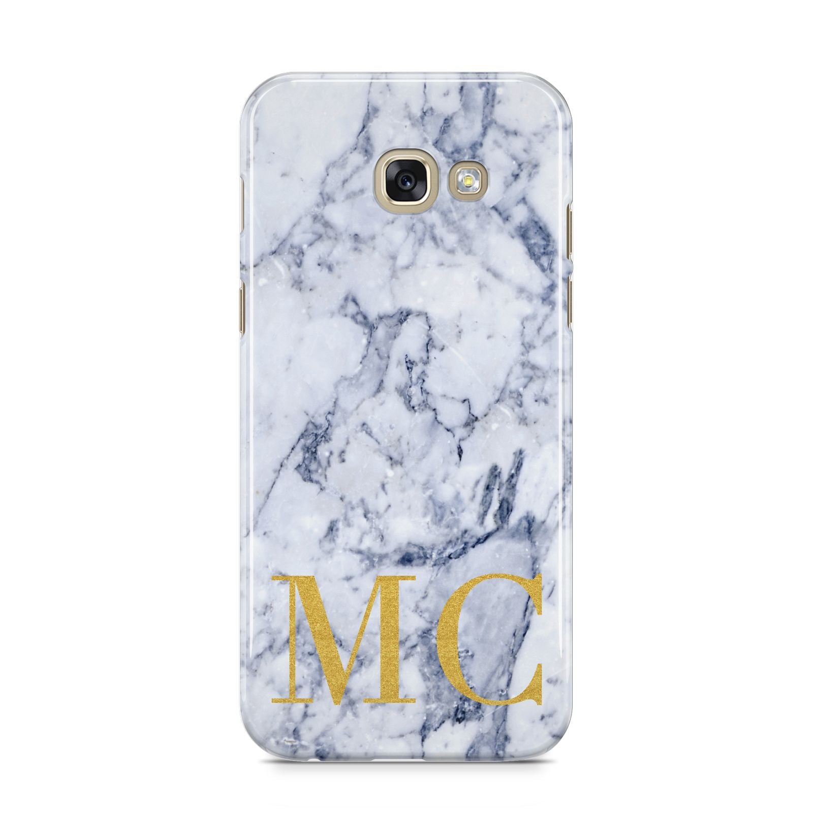 Marble Gold Initial Personalised Samsung Galaxy A5 2017 Case on gold phone