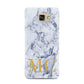 Marble Gold Initial Personalised Samsung Galaxy A7 2016 Case on gold phone