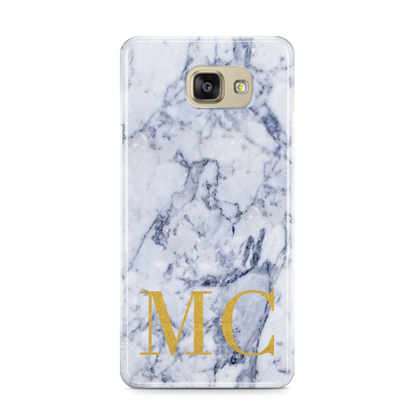Marble Gold Initial Personalised Samsung Galaxy A9 2016 Case on gold phone