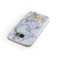 Marble Gold Initial Personalised Samsung Galaxy Case Front Close Up