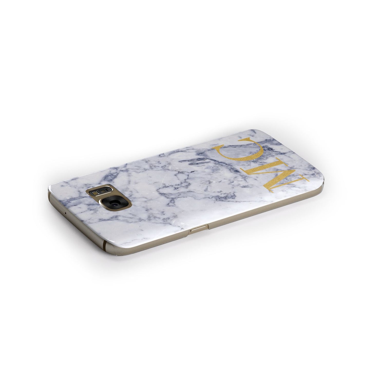 Marble Gold Initial Personalised Samsung Galaxy Case Side Close Up