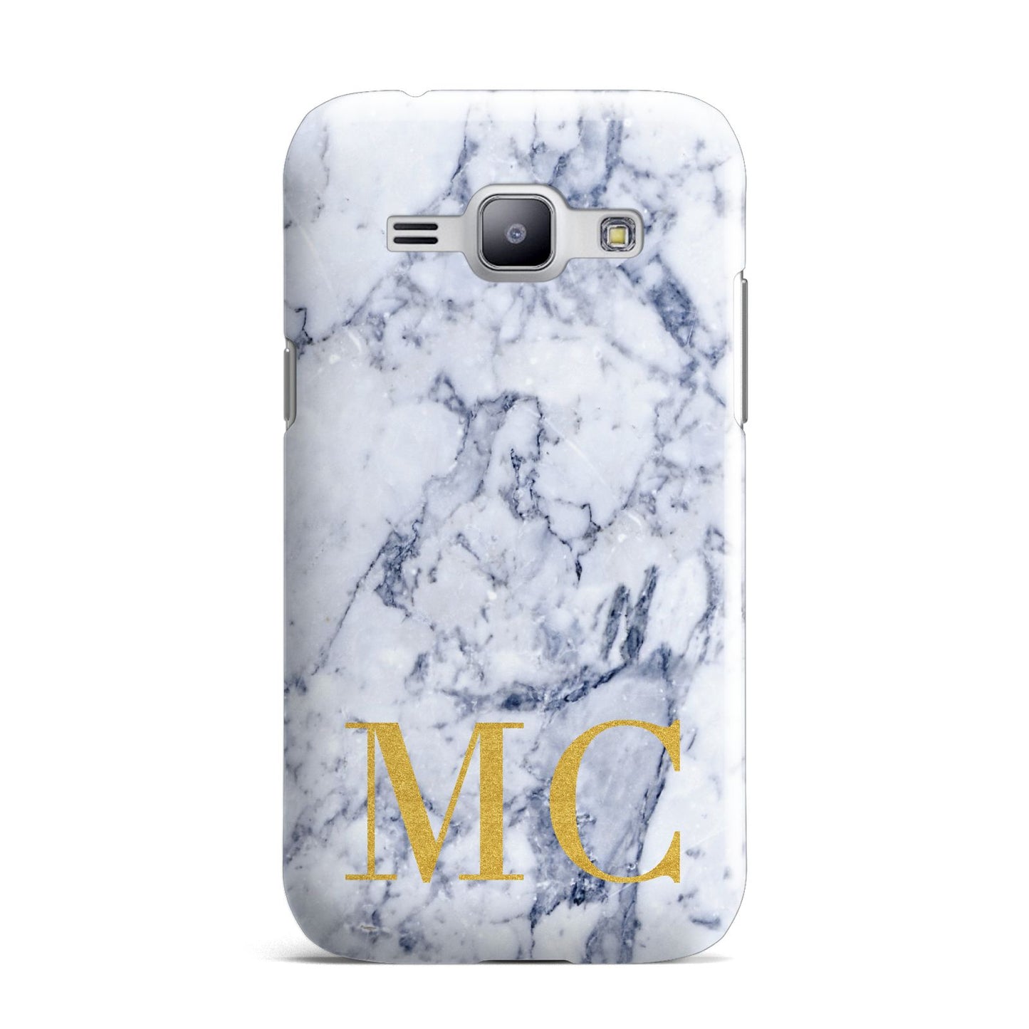 Marble Gold Initial Personalised Samsung Galaxy J1 2015 Case