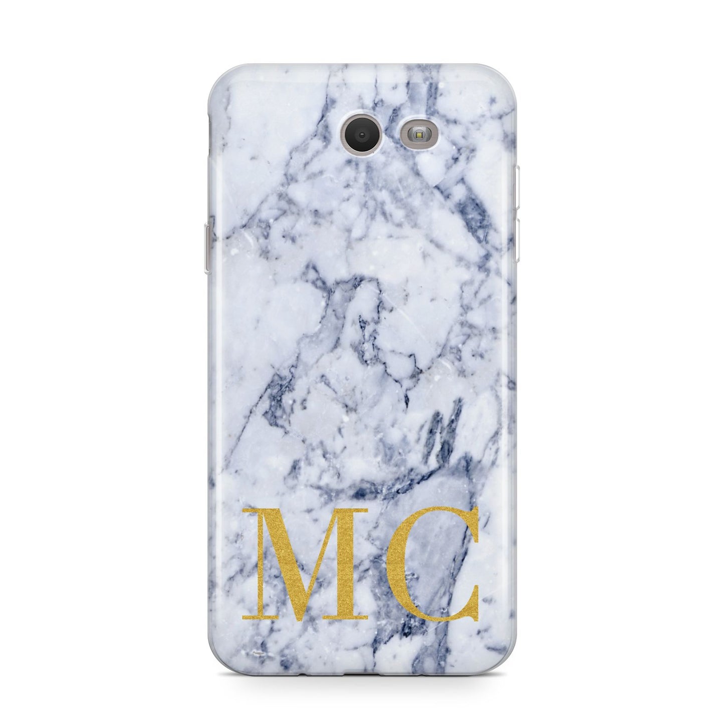 Marble Gold Initial Personalised Samsung Galaxy J7 2017 Case