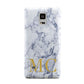 Marble Gold Initial Personalised Samsung Galaxy Note 4 Case