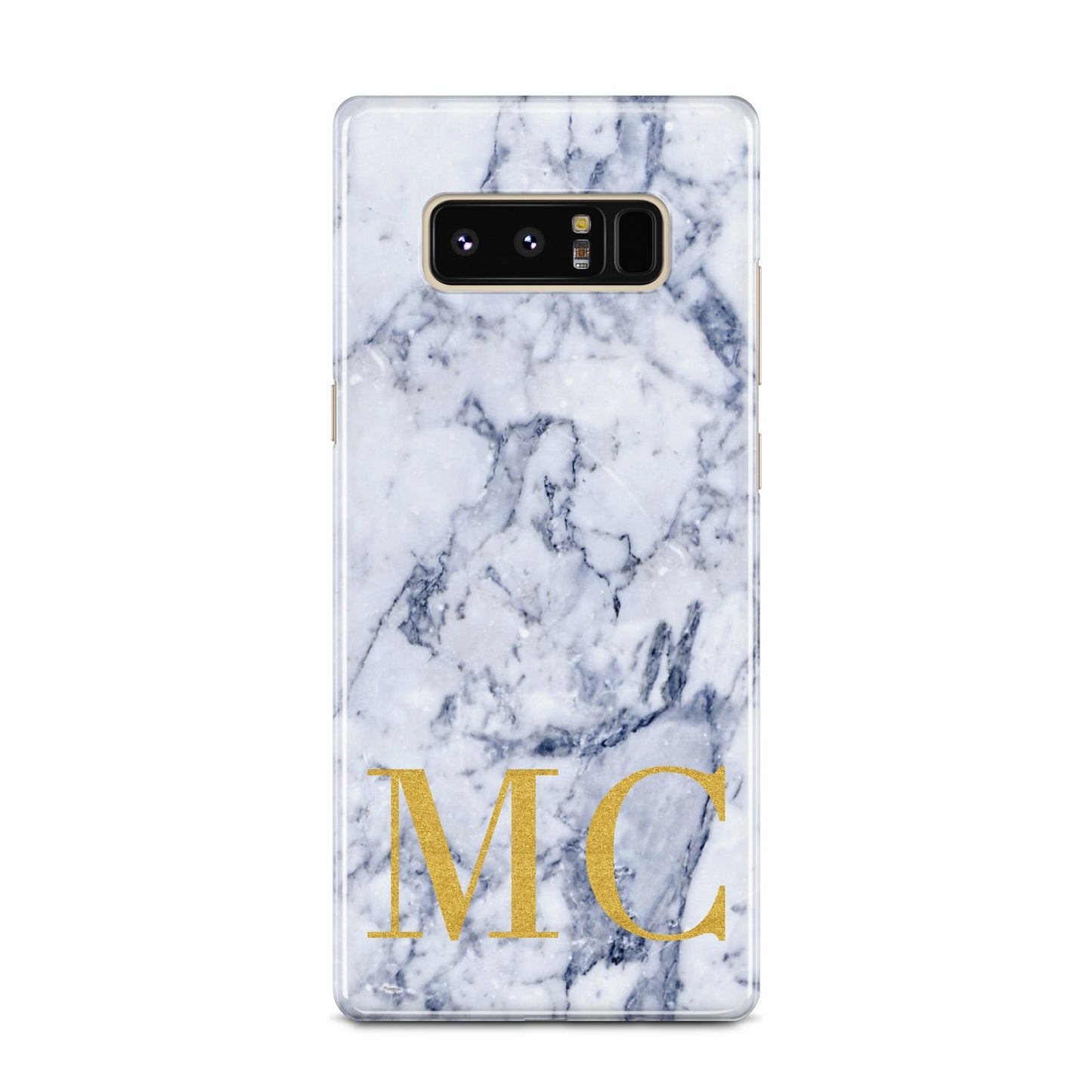 Marble Gold Initial Personalised Samsung Galaxy Note 8 Case