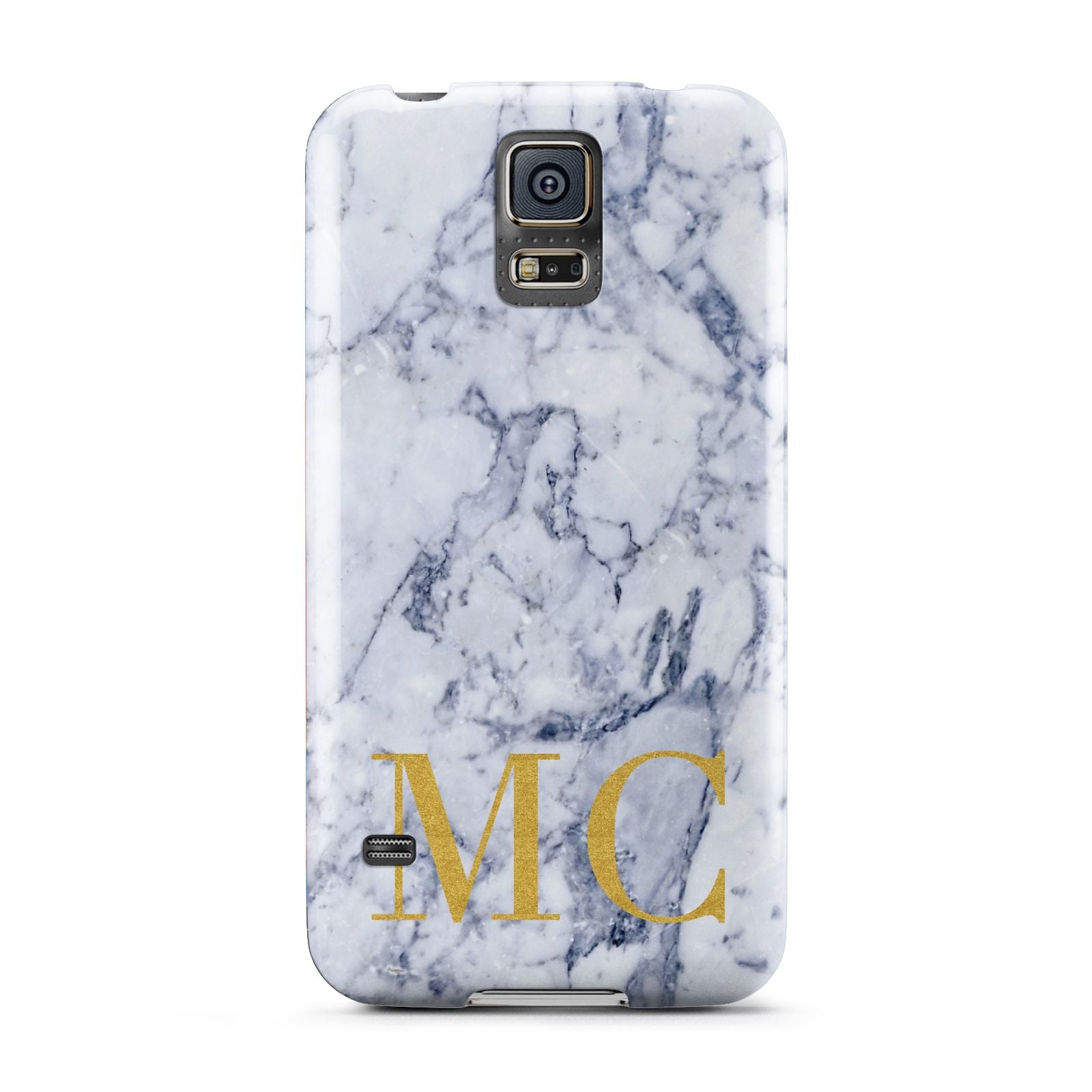 Marble Gold Initial Personalised Samsung Galaxy S5 Case